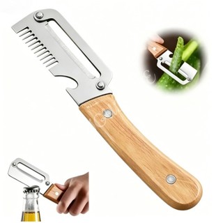 Máy hủy tài liệu 3 trong 1 để gọt vỏ rau củ gọt vỏ cho nhà bếp có tay cầm và dụng cụ mở chai