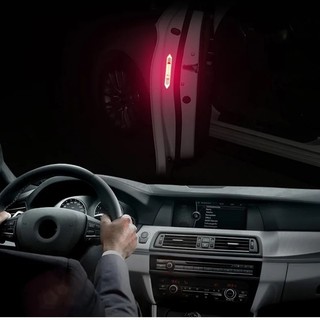 4 Cửa Xe Ô Tô Phản Quang Miếng Dán An Toàn Mở Cảnh Báo Phản Quang Băng Decal Phụ Kiện Xe Hơi Bên Ngoài Nội Thất Phản Quang Miếng Dán