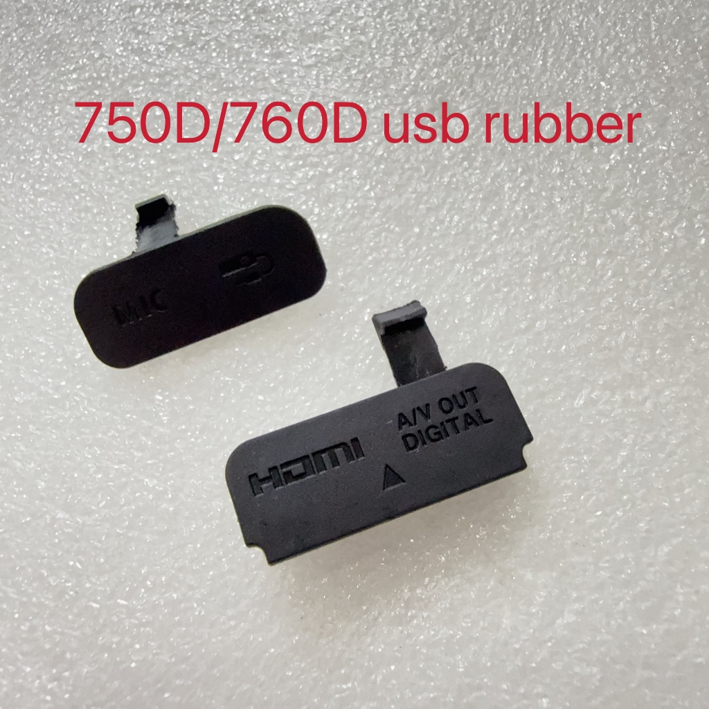 MỚI Dành Cho Canon EOS 750D / 760D MIC / A / V OUT KỸ THUẬT SỐ / HDMI USB Cao Su Nắp Dưới Cửa Camera Sửa Chữa Một Phần