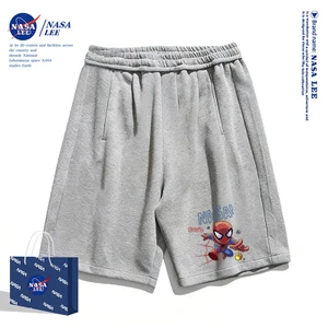 Quần short màu xám dành cho trẻ em thương hiệu nổi tiếng của NASA 2026 Quần lót phong cách Mỹ mát mẻ hợp thời trang mùa hè Quần lót bé trai bé gái