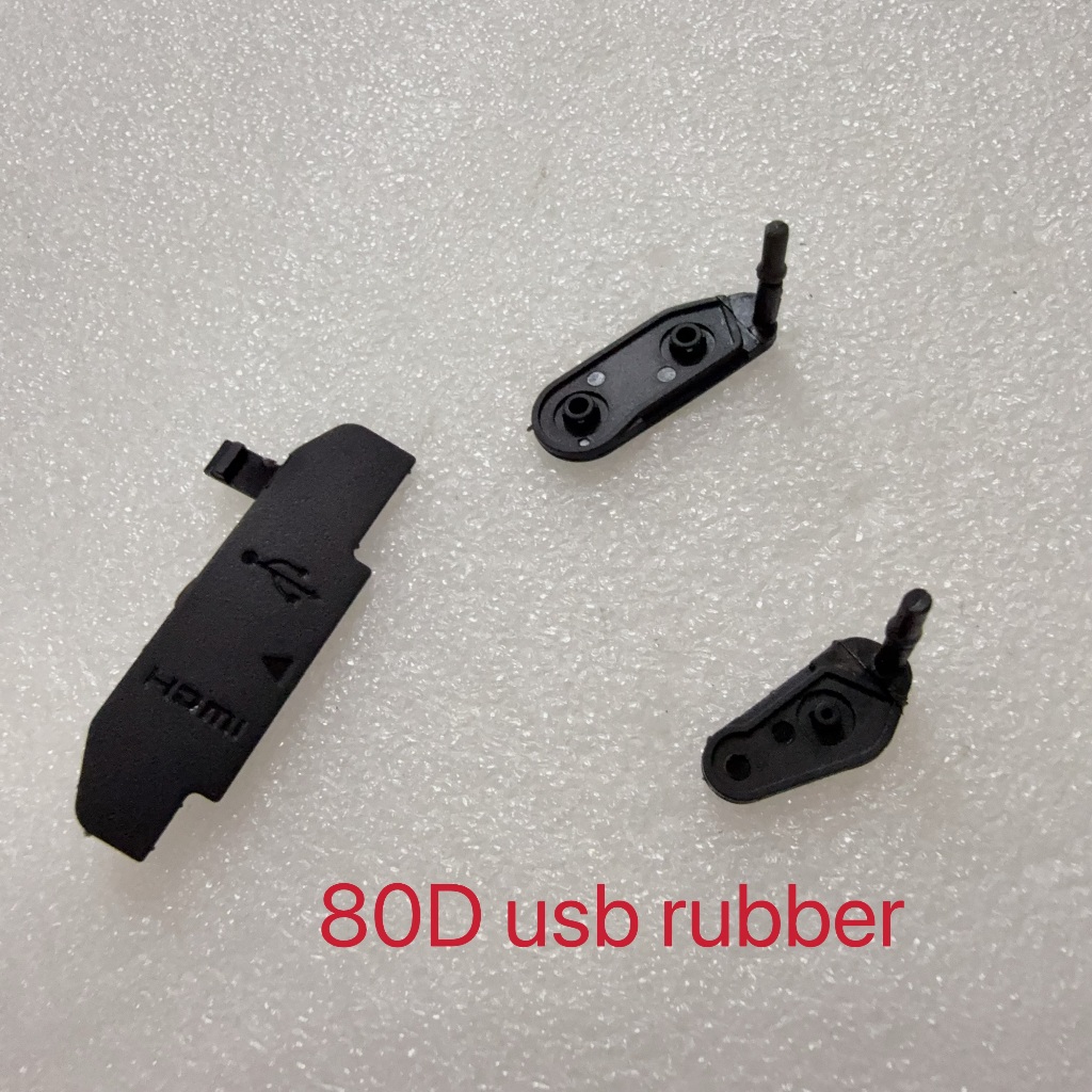 MỚI Dành Cho Canon EOS 80D HDMI / USB / MIC Cao Su Nắp Dưới Cửa Camera Sửa Chữa Một Phần