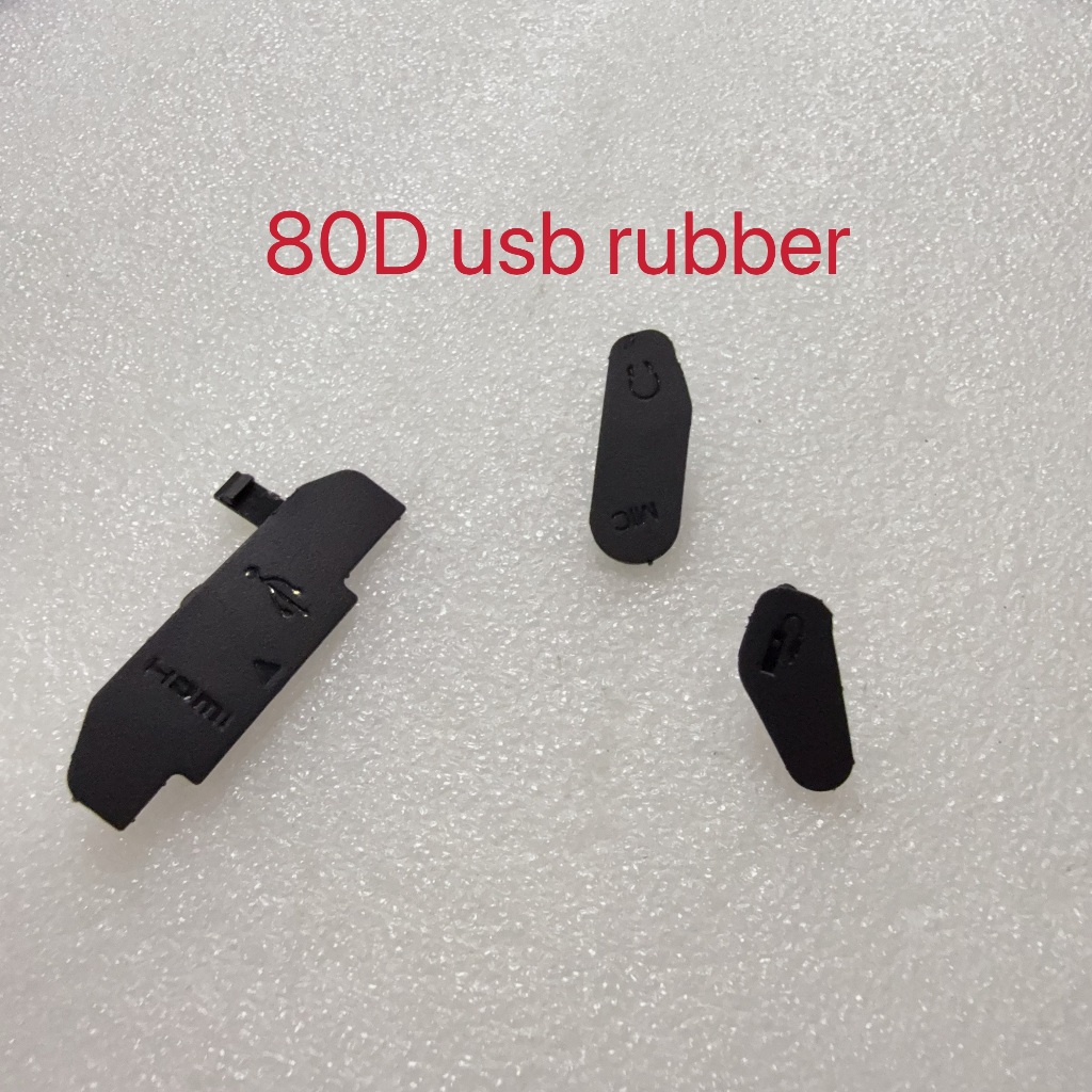 MỚI Dành Cho Canon EOS 80D HDMI / USB / MIC Cao Su Nắp Dưới Cửa Camera Sửa Chữa Một Phần