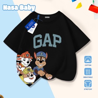 Dịch nghĩa tiếng Việt: "Áo thun in hình NASA Đội Cún Cứu Hủa (Paw Patrol) cho bé trai và bé gái, tay ngắn, chất liệu cotton 100%, mùa hè, giao hàng trong 24 giờ"