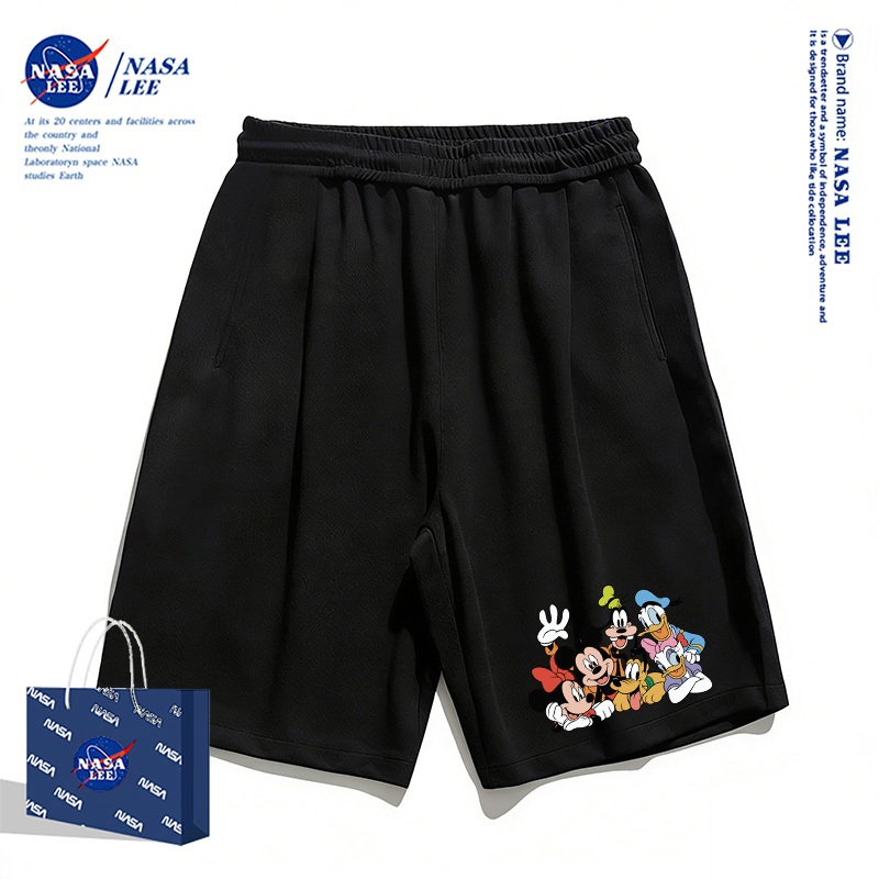 [Giao hàng trong ngày] Quần short trắng trẻ em thương hiệu nổi tiếng của NASA 2026 Thời trang mùa hè Hợp thời trang mát mẻ Mickey Paradise Đáy bé trai bé gái