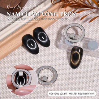 ANNIES Nhẫn Nam Châm 3 Giây Hút Rỗng Mắt Mèo Làm Móng Tay Dụng Cụ Tiện Dụng Phong Cách Mới Mạnh Mẽ Người Mới Công Cụ