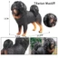 Mô phỏng động vật hoang dã Đồ chơi trẻ em mô hình chó Tây Tạng Mastiffs tượng nhỏ sưu tầm đồ trang trí