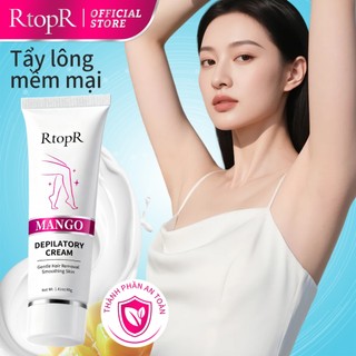 Kem Tẩy Lông RtopR Chiết Xuất Từ Xoài Dành Cho Nam Và Nữ Dạng Mịn Hương Liệu Không Gây Kích Ứng Và Đau Với Triệt Lông Nách Chân Tay Bikini Vùng Kín An Toàn Không Kích Ứng Da 40g