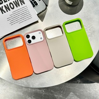 Ốp điện thoại silicon mềm tản nhiệt không viền siêu mỏng cảm giác da màu cam phù hợp cho iPhone 11 12 13 14 15 61 17 Pro Max