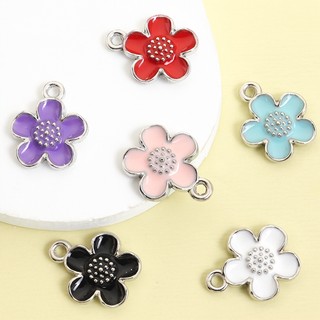 Vòng cổ hoa anh đào sakura thiết kế nhỏ, hợp kim thời trang cho mùa xuân - 6 màu tươi sáng, phù hợp làm phụ kiện hàng ngày