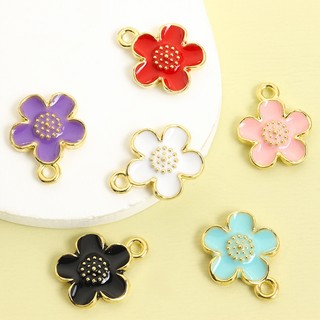 Vòng cổ hoa anh đào sakura thiết kế nhỏ, hợp kim thời trang cho mùa xuân - 6 màu tươi sáng, phù hợp làm phụ kiện hàng ngày