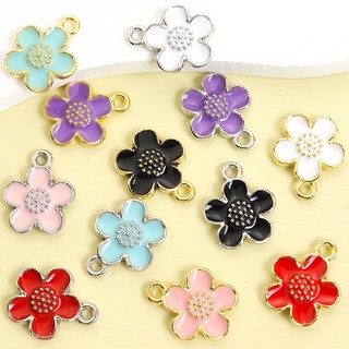 Vòng cổ hoa anh đào sakura thiết kế nhỏ, hợp kim thời trang cho mùa xuân - 6 màu tươi sáng, phù hợp làm phụ kiện hàng ngày