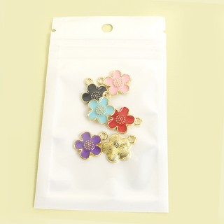 Vòng cổ hoa anh đào sakura thiết kế nhỏ, hợp kim thời trang cho mùa xuân - 6 màu tươi sáng, phù hợp làm phụ kiện hàng ngày