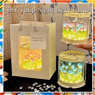 DIY Tulip Hình Bánh Đèn Ngủ Handmade Sản Phẩm Chưa Hoàn Thành Cho Quà Tặng Ngày Lễ Tình Nhân Trang Trí Nhà