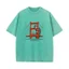 Áo thun cổ tròn cotton ngộ nghĩnh hình Ryan Gosling và mèo San Francisco, cầu Cổng Vàng, kèm bông tai kẹp