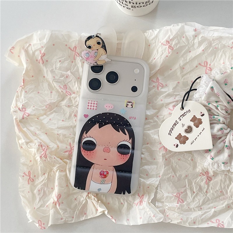 IPhone 17 Pro Max Hình dạng tai thỏ Cô gái họa tiết chất liệu TPU