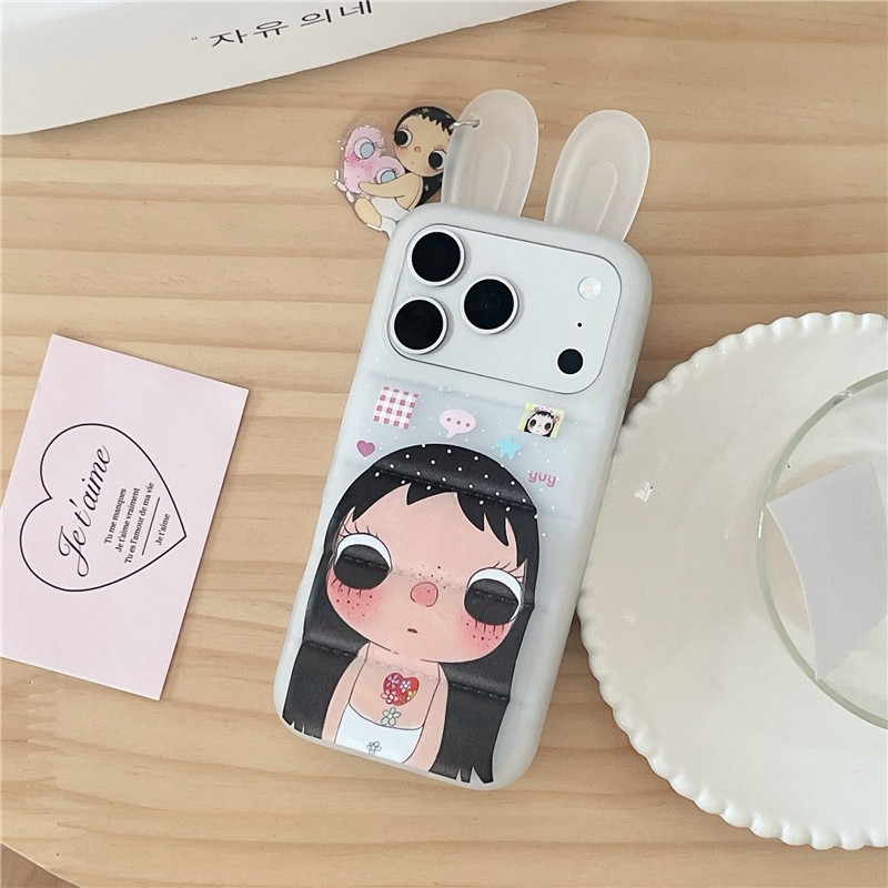 IPhone 17 Pro Max Hình dạng tai thỏ Cô gái họa tiết chất liệu TPU
