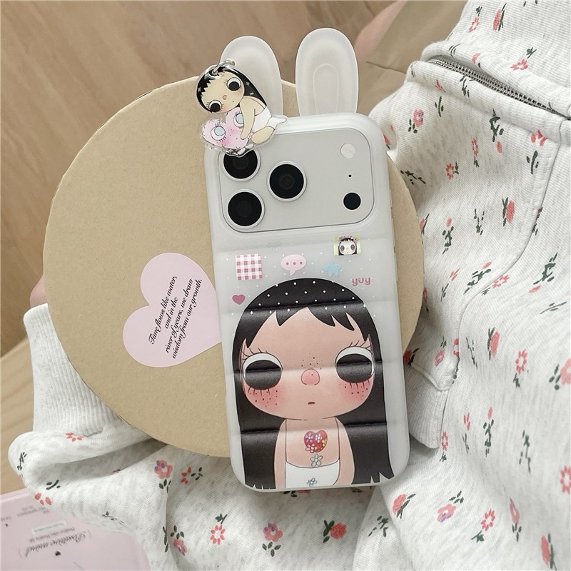 IPhone 17 Pro Max Hình dạng tai thỏ Cô gái họa tiết chất liệu TPU