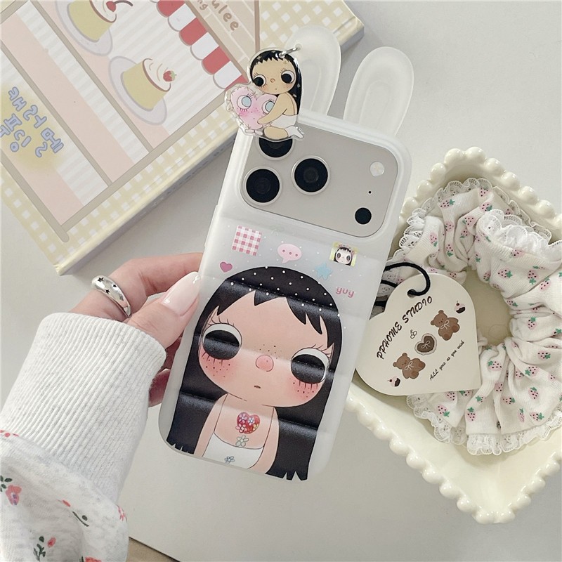 IPhone 17 Pro Max Hình dạng tai thỏ Cô gái họa tiết chất liệu TPU