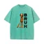 Áo sơ mi tay ngắn 100% cotton với thiết kế ngộ nghĩnh và vintage, phù hợp cả nam và nữ