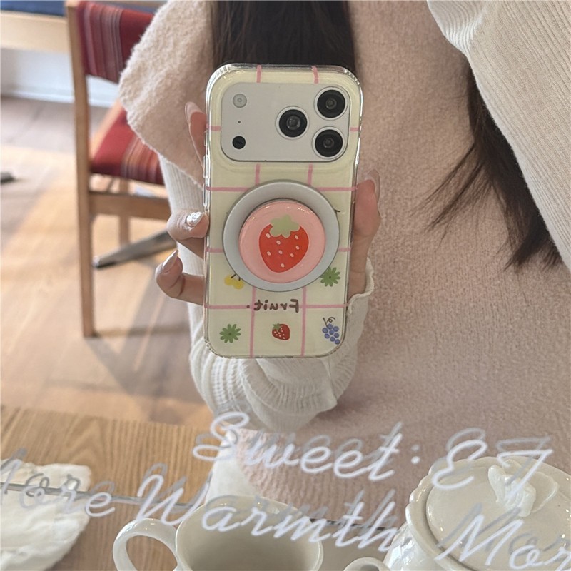 Ốp điện thoại TPU hình trái cây hình lưới iPhone 17 Pro Max