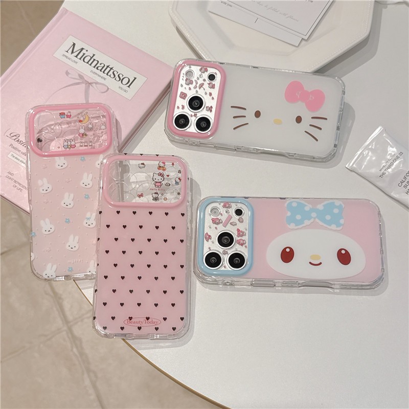 IPhone 17 Pro Max Họa tiết hoạt hình theo chủ đề tình yêu Chất liệu TPU Vỏ điện thoại xử lý IMD