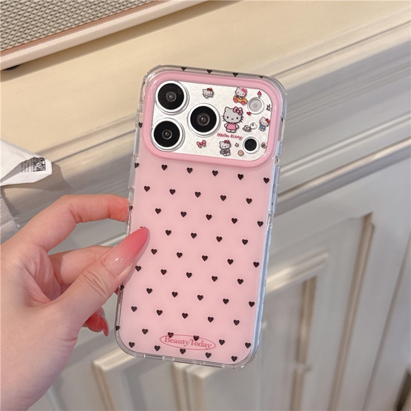 IPhone 17 Pro Max Họa tiết hoạt hình theo chủ đề tình yêu Chất liệu TPU Vỏ điện thoại xử lý IMD