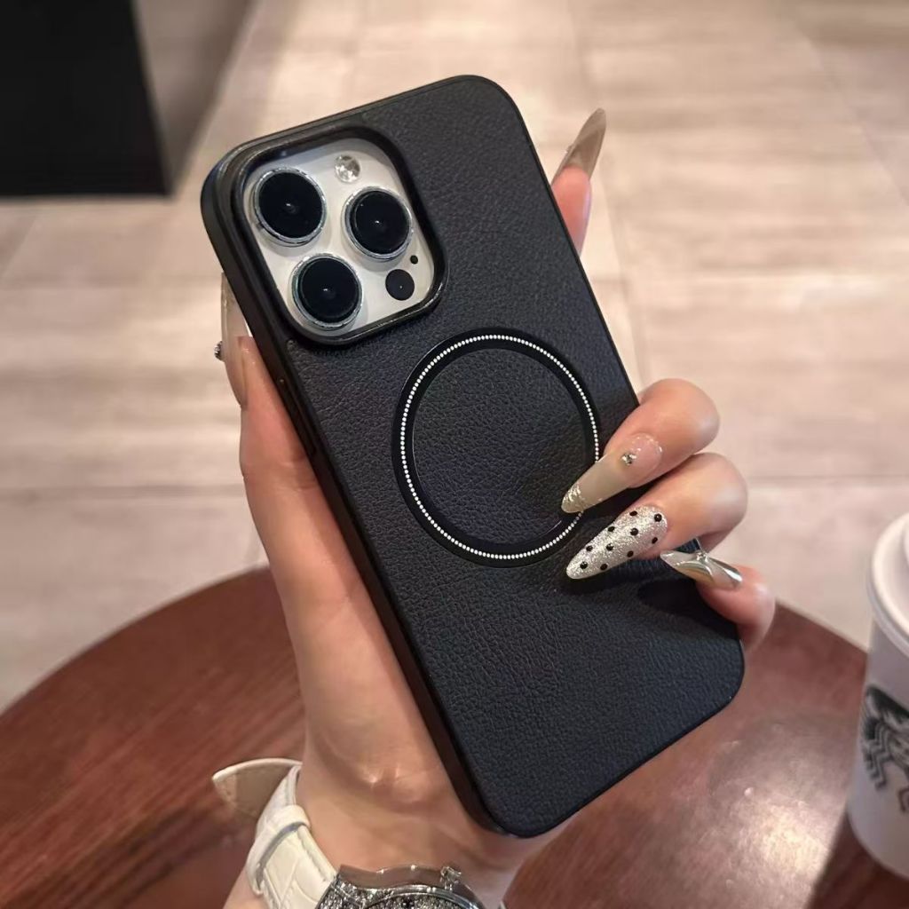 Ốp điện thoại chống rơi họa tiết da doanh nghiệp sang trọng Vỏ cứng cạnh mềm Bao gồm tất cả các loại vỏ điện thoại chống rơi Thích hợp cho iPhone 17 16 15 14 13 12 11 Pro Max Plus Ốp lưng