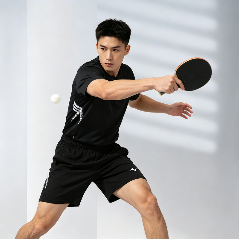 Quầnshort bóng bàn Mizuno khô nhanh, phù hợp tập luyện cầu lông cho cả nam và nữ