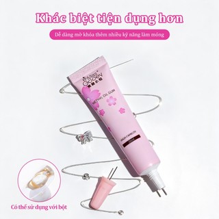 Miss Gooey Keo dán kim cương giả không rửa siêu mạnh UV để gắn cạnh và ứng dụng kim cương giả keo móng tay cho ứng dụng kim cương giả