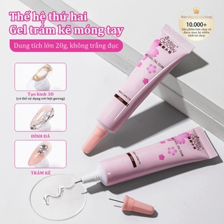 Miss Gooey Keo dán kim cương giả không rửa siêu mạnh UV để gắn cạnh và ứng dụng kim cương giả keo móng tay cho ứng dụng kim cương giả