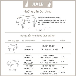 Hàng sẵn có Vận chuyển nhanh 140 * 260cm Khăn trải bàn phong cách mục vụ Hộ gia đình Chống bụi Tua Rua Khăn trải bàn bên tai lúa mì Khăn trải bàn Jacquard Cảm giác cao cấp 01