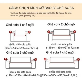 Hàng sẵn có Vận chuyển nhanh Bốn chỗ (235cm-300cm) Vỏ bọc ghế sofa đàn hồi lông cừu Jacquard lười biếng Bao gồm tất cả trong một Vỏ bọc ghế sofa bốn mùa phổ thông chống trầy xước cao cấp chống bụi 0