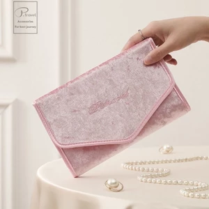 Trang Sức Người Tổ Chức Cuộn Lên Túi Du Lịch Di Động Hộp Đựng Trang Sức Cho Vòng Tay Vòng Cổ Bông Tai Hiển Thị Túi Bảo Quản