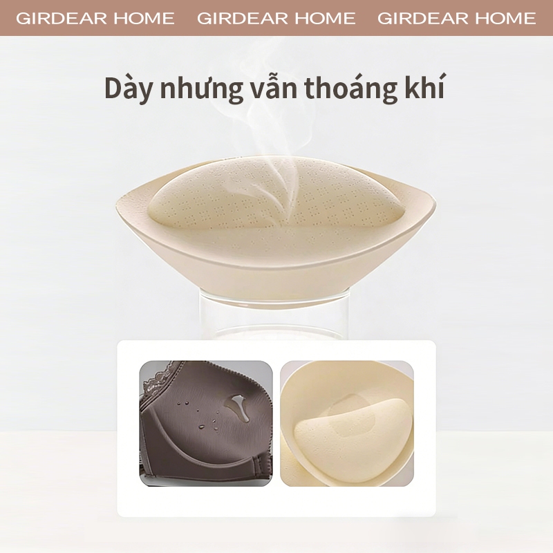 Girdear Home Áo Ngực Nữ Ngực Nhỏ Đẩy Lên Trông To Hơn Đệm Dày Không Đường May Lưng Trần Vô Hình Dành Cho Ngực Xa Nhiều Cách Mặc Mùa Hè,7631FG05
