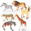 Rắn mini Động Vật Châu Phi Mô Hình Mô Phỏng Antelope Nam Sư Tử Nữ Sư Tử Hươu Cao Cổ hyena Ngựa Vằn Đồ Chơi