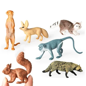Rắn rừng mini mô hình động vật mô phỏng sóc auricle cáo mongoose gấu trúc khỉ tinh thần mèo đồ chơi