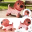 Cao su mềm chó động vật mô phỏng Golden Retriever Xúc xích VIP Bago Dalmatian Bulldog đầu xoay được