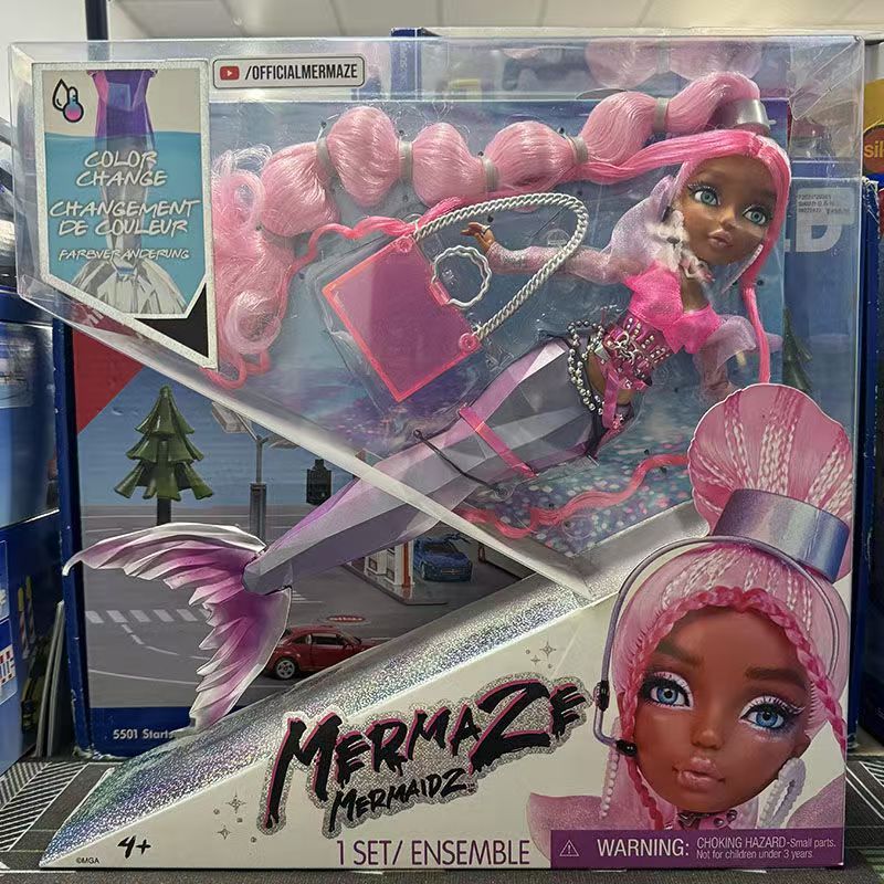 MERMAZE MERMAIDZ Thay đổi màu sắc Búp bê thời trang nàng tiên cá Harmonica
