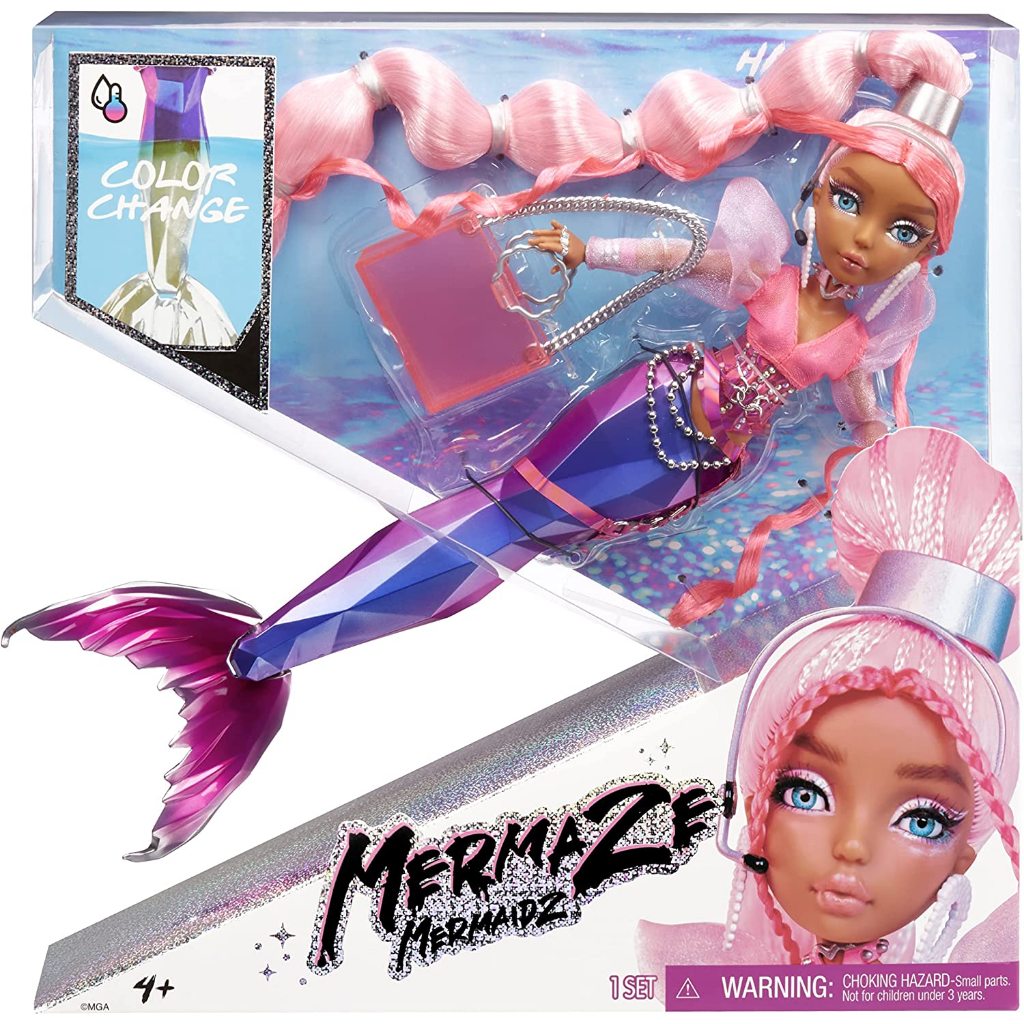 MERMAZE MERMAIDZ Thay đổi màu sắc Búp bê thời trang nàng tiên cá Harmonica