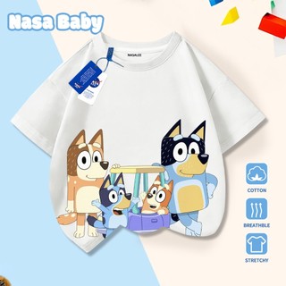 Áo thun tay ngắn in hình chó con dễ thương NASA, chất liệu cotton, unisex, giao hàng trong 24 giờ