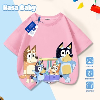 Áo thun tay ngắn in hình chó con dễ thương NASA, chất liệu cotton, unisex, giao hàng trong 24 giờ