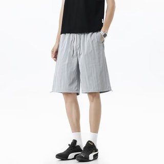 Ice Silk Cotton Vải Lanh Thoáng Khí Quần Short Nam Mùa Hè Rời Dạo Phố Nhanh Khô Thể Thao Thường Ngày Vải Lanh Đi Biển Quần Năm Điểm