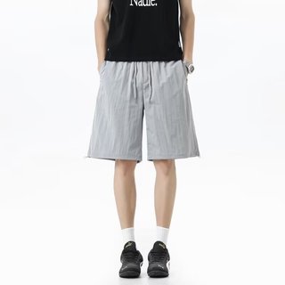 Ice Silk Cotton Vải Lanh Thoáng Khí Quần Short Nam Mùa Hè Rời Dạo Phố Nhanh Khô Thể Thao Thường Ngày Vải Lanh Đi Biển Quần Năm Điểm