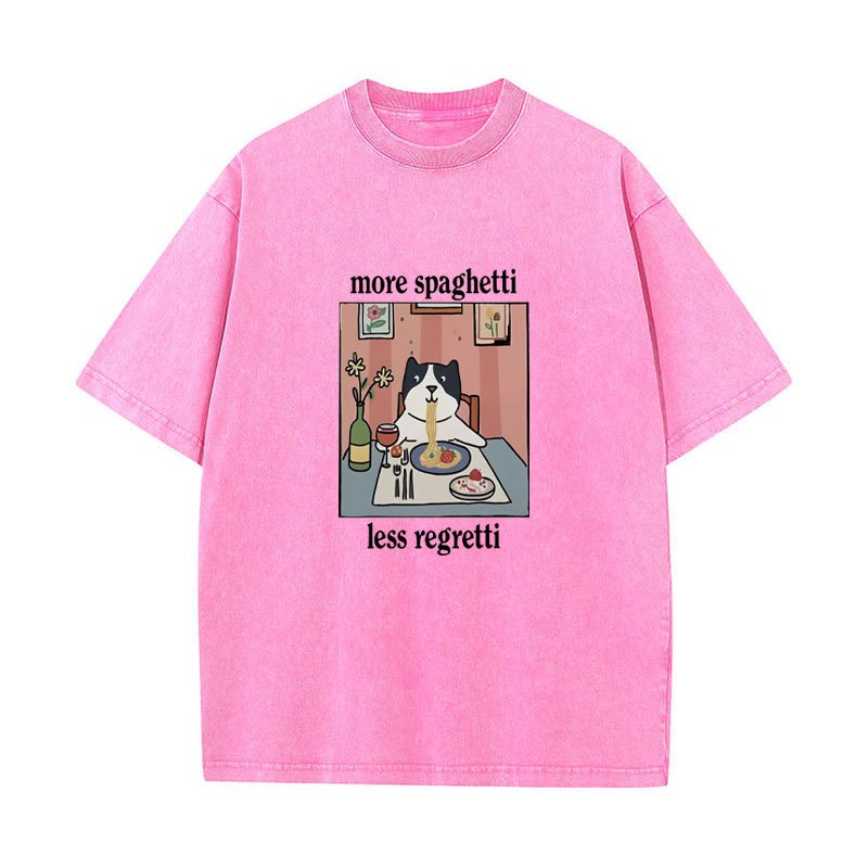 Áo Thun Mèo Ngọ Nghĩnh Cotton, Thời Trang Vintage Cho Nam và Nữ