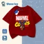 Áo Thun Ngắn Tay NASA Spiderman Cho Bé Trai - Hàng May Mặc Trẻ Em Mùa Hè Vải Cotton 100%