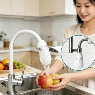 10 cái Bông lọc vòi nước dạng máy lọc nước gắn vòi bếp, Lưới lọc nước máy đa năng, Máy lọc nước chống nước bắn cho bồn rửa chén nhà bếp, Túi lọc nước lành mạnh dễ lắp đặt dùng trong nhà và phòng tắm – máy lọc nước vòi bếp.