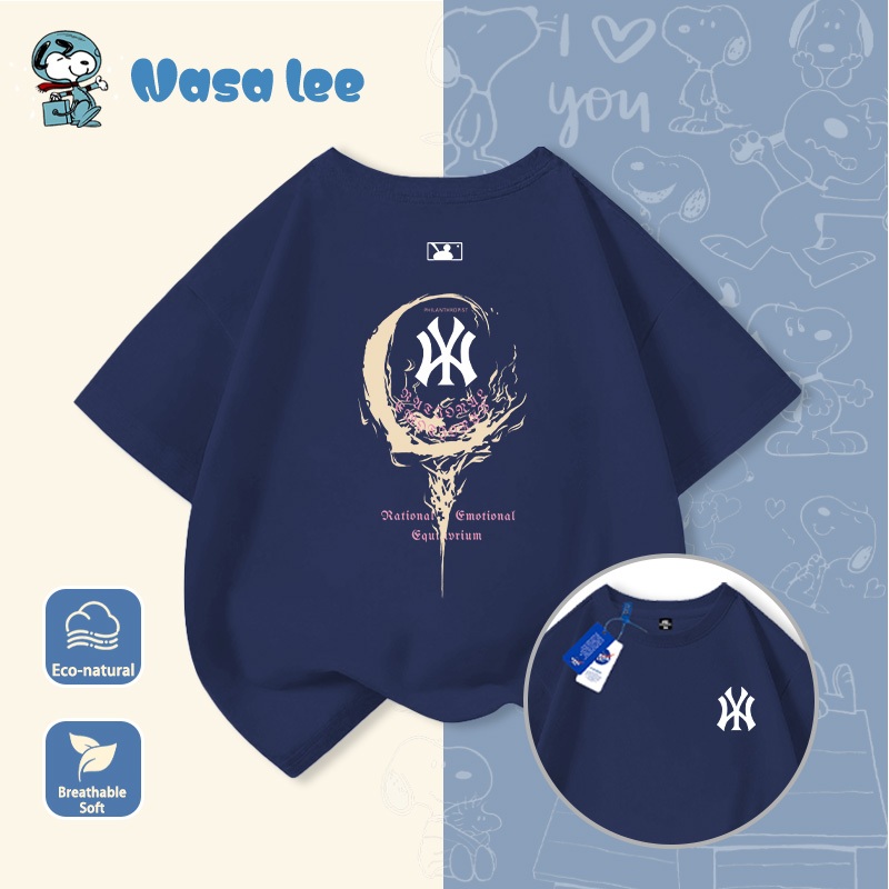Áo phông ngắn tay cho bé trai lớn (6-14 tuổi) mẫu mới 2026, Cotton 100% form rộng phong cách Streetwear