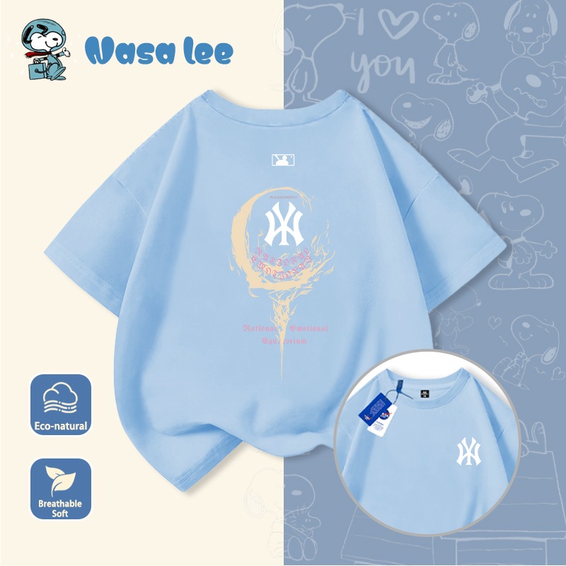 Áo phông ngắn tay cho bé trai lớn (6-14 tuổi) mẫu mới 2026, Cotton 100% form rộng phong cách Streetwear