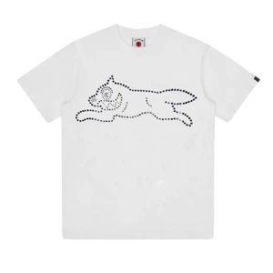 Unisex Phong Cách BBC Kim Cương Giả In Hình Động Vật Cotton Cổ Tròn Áo Thun Quá Khổ