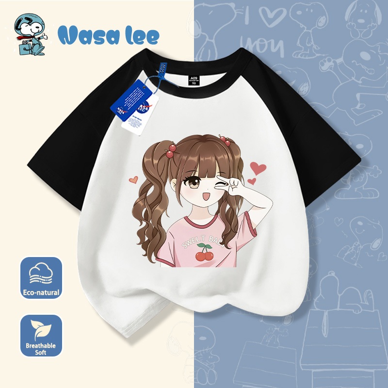 Áo phông bé gái mùa hè siêu mát, họa tiết cherry đáng yêu. Vải 100% Cotton thun mềm mại, an toàn cho da. Đặt hàng hôm nay, giao hàng ngay!